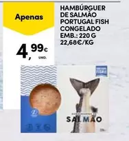 portugal - Hambúrguer De Salmão Portugal Fish Congelado