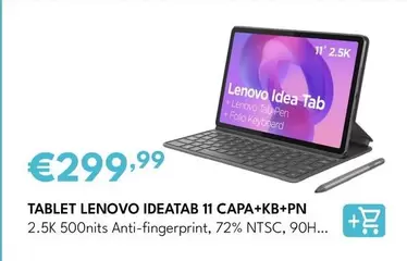 Lenovo - Tablet Ideatab 11 CAPA + KB + PN