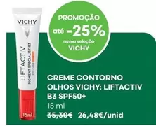Vichy - Creme Contorno Olhos Liftactiv B3 Spf50+
