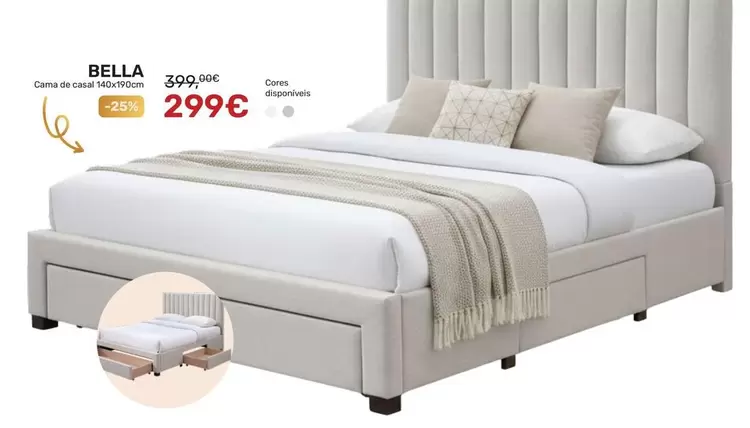 Bella Cama De Casal 140x190cm