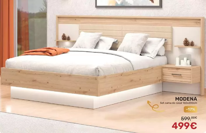 Modena Set Cama De Casal 160x200cm