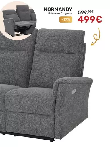 Normandy Sofá Relax 3 Lugares
