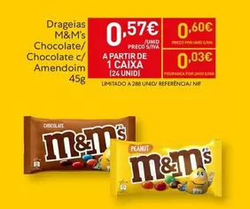 M&M's - Drageias Chocolate/ Chocolate C/Amendim