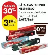 Nespresso - Cápsulas Buondi
