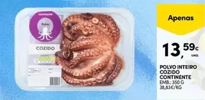 Continente - Polvo Inteiro Cozido