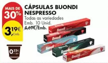 Nespresso - Cápsulas Buondi