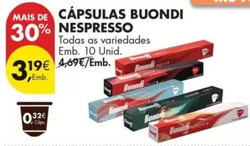 Nespresso - Cápsulas Buondi