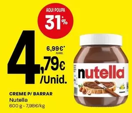 Nutella - Creme P/ Barrar