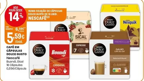 Nescafé - Cafe Em Capsulas Dolce Gusto