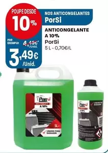 Porsi - Anticogelante A 10%