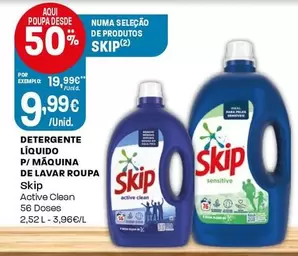 Skip - Detergente Líquido P/Maquina De Lavar Roupa