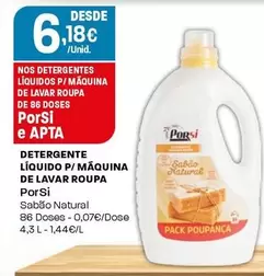 Porsi - Detergente Líquido P/Maquina De Lavar Roupa