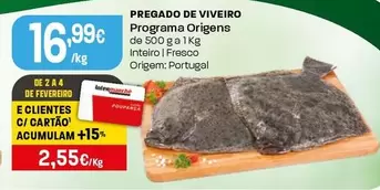 Programa Origens - Pregado De Viveiro