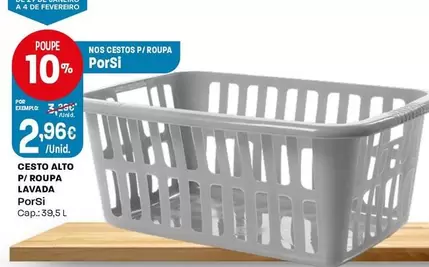 Porsi - Cesto Alto P/Roupa Lavada