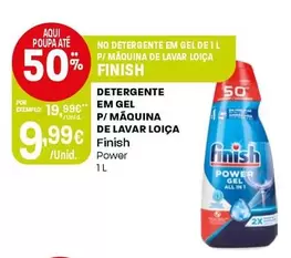 Finish - Detergente Em Gel P/ Maquina De Lavar Loica