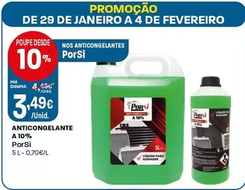 Porsi - Anticongelante A 10%