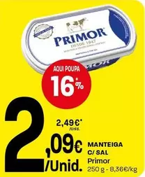 Primor - Manteiga C/Sal