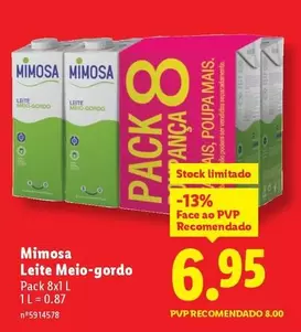 Mimosa - Leite Meio-gordo