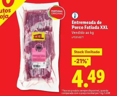 portugal - Entremeada De Porco Fatiada XXL