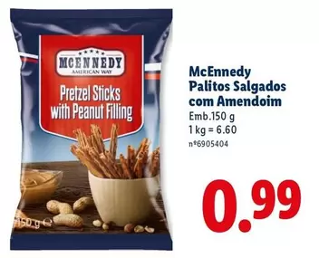 Mcennedy - Palitos Salgados Com Amendoim