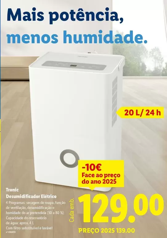 A+ - Desumidificador Láctrico