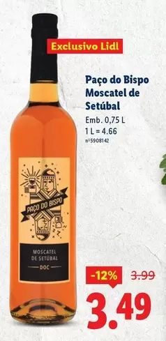 Lidl - Paco Do Bispo Moscatel De Setubal