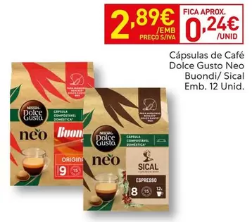 Buondi - Cápsulas De Café Dolce Gusto Neo