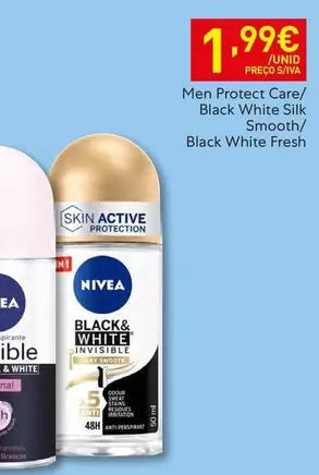 Nivea - Men Protect Care/ Black White Silk Smooth/ Black White Fresh