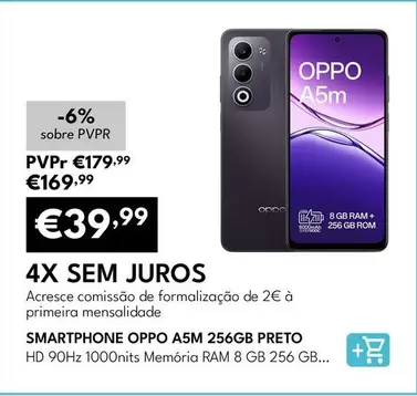 Oppo - Smartphone A5M 256GB Preto
