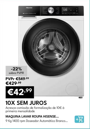 Hisense - Máquina Lavar Roupa WF3S9045BW3