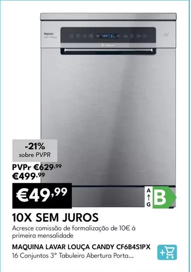 Candy - Maquina Lavar Louça CF6B4S1PX