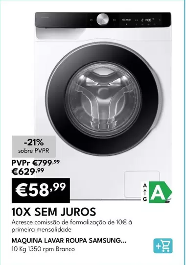 Samsung - Máquina Lavar Roupa WW10FG6U34LKU3