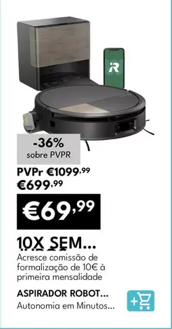 Irobot - Aspirador Robot Roomba Combo 705+