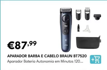 Braun - Aparador Barba E Cabelo BT7520