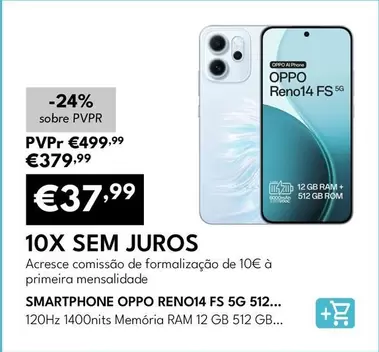 Oppo - Smartphone OPPO RENO14 FS 5G 512 Azul