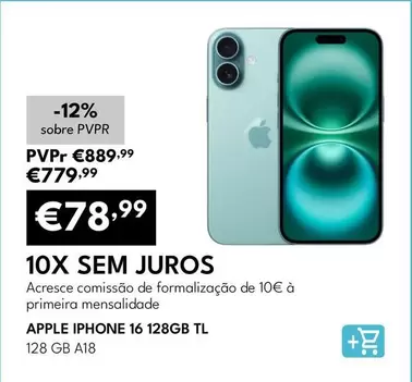 Apple - Iphone 16 128GB TL