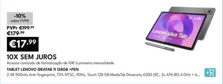 Lenovo - Tablet Ideatab 11 128GB +Pen