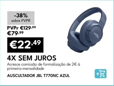 JBL - Auscultadores T770NC Azul