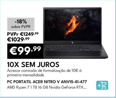 Acer - PC Portátil Nitro V ANV15-41-477