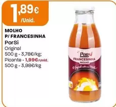 Porsi - Molho P/Francesinha