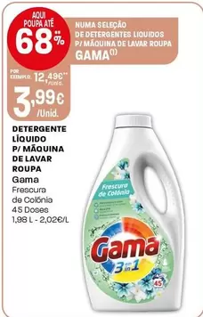 Gama - Detergente Líquido P/Máquina De Lavar Roupa