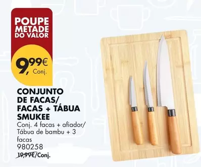Valor - Conjunto De Facas/Facas + Tábua Smukkee