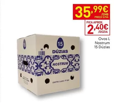 Ovos L Nostrum 15 Duzias