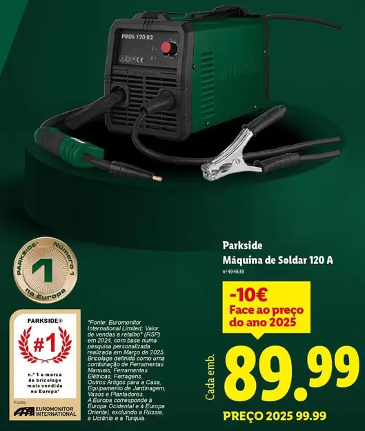 parkside - Máquina De Soldar 120 A