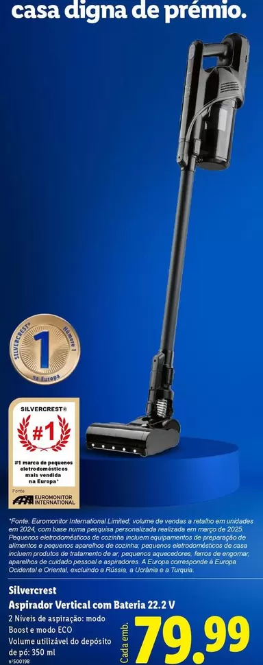 silvercrest - Aspirapolvere Vertical Com Beserie 2,8 L