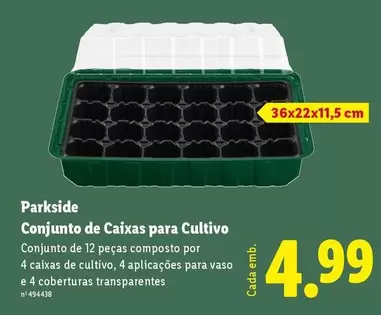 parkside - Parkside Conjunto De Caixas Para Cultivo
