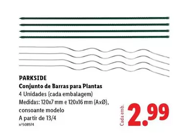 parkside - Conjunto De Barras Para Plantas