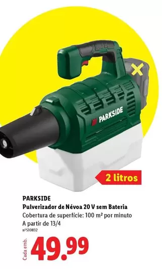parkside - Pulverizador De Névo 20 V Sem Bateria
