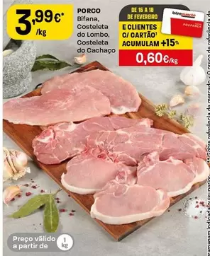 Porco Bifana, Costeleta Do Lombo, Costeleta Do Cachaço