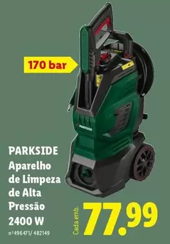 parkside - Aparelho De Limpeza De Alta Pressao 2400 W